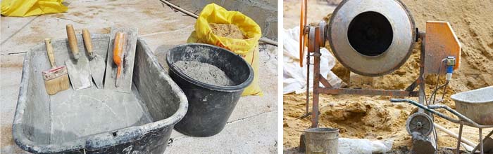 В каких пропорциях замешивать цемент, песок, щебень и воду