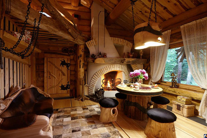 Дизайн интерьера деревянного дома, известные стили