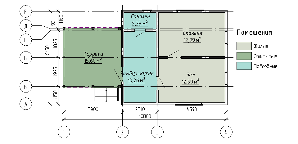 Проект каркасного одноэтажного дачного дома: скачать проект дачного 1-этажного дома