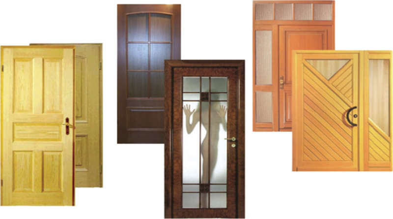 Виды деревянных дверей