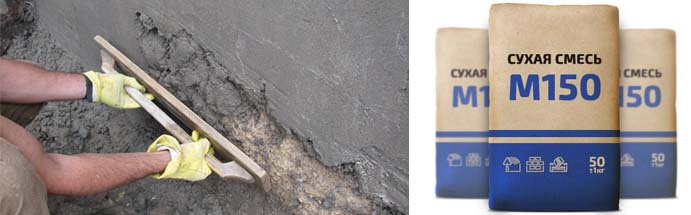 Цементно-песчаная смесь М150: технические характеристики, расход на м2, цены
