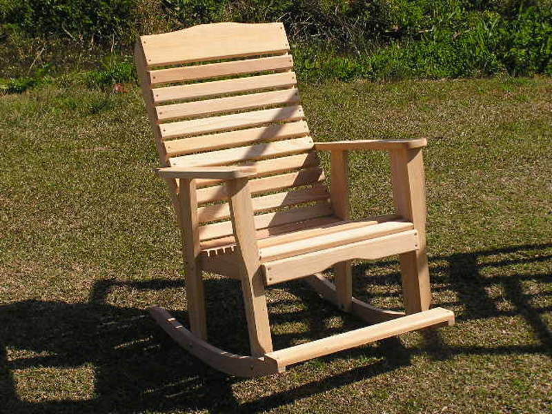 Кресло качалка для дачи своими руками