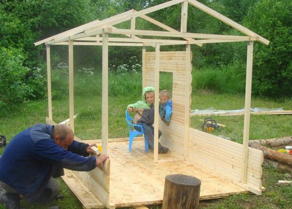 Строительство детского домика своими руками