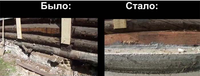 Замена фундамента под деревянным домом: видео технологии ремонта, цены