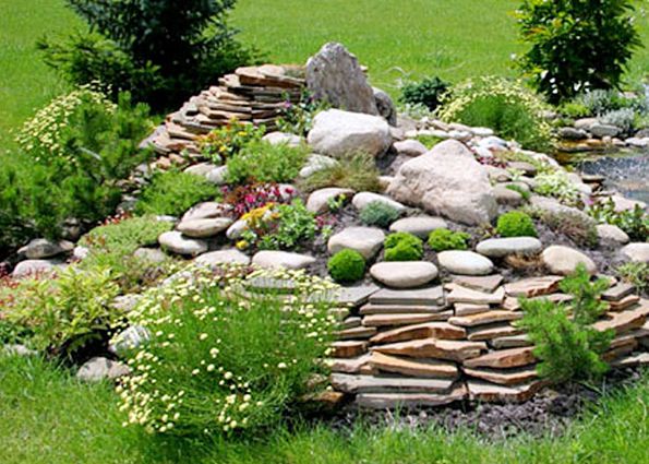 Камни в ландшафтном дизайне (фото)