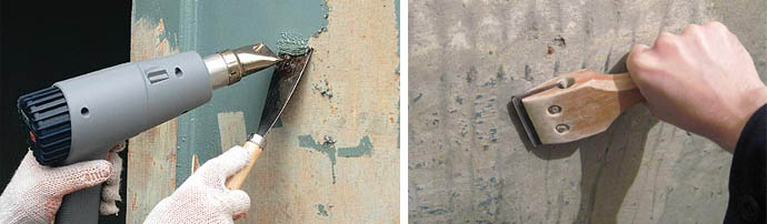 Как снять старую краску с бетонной стены: обзор способов, видео инструкция