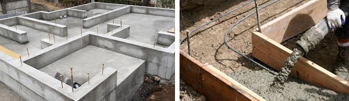 Какую марку бетона использовать для фундамента частного дома, пропорции